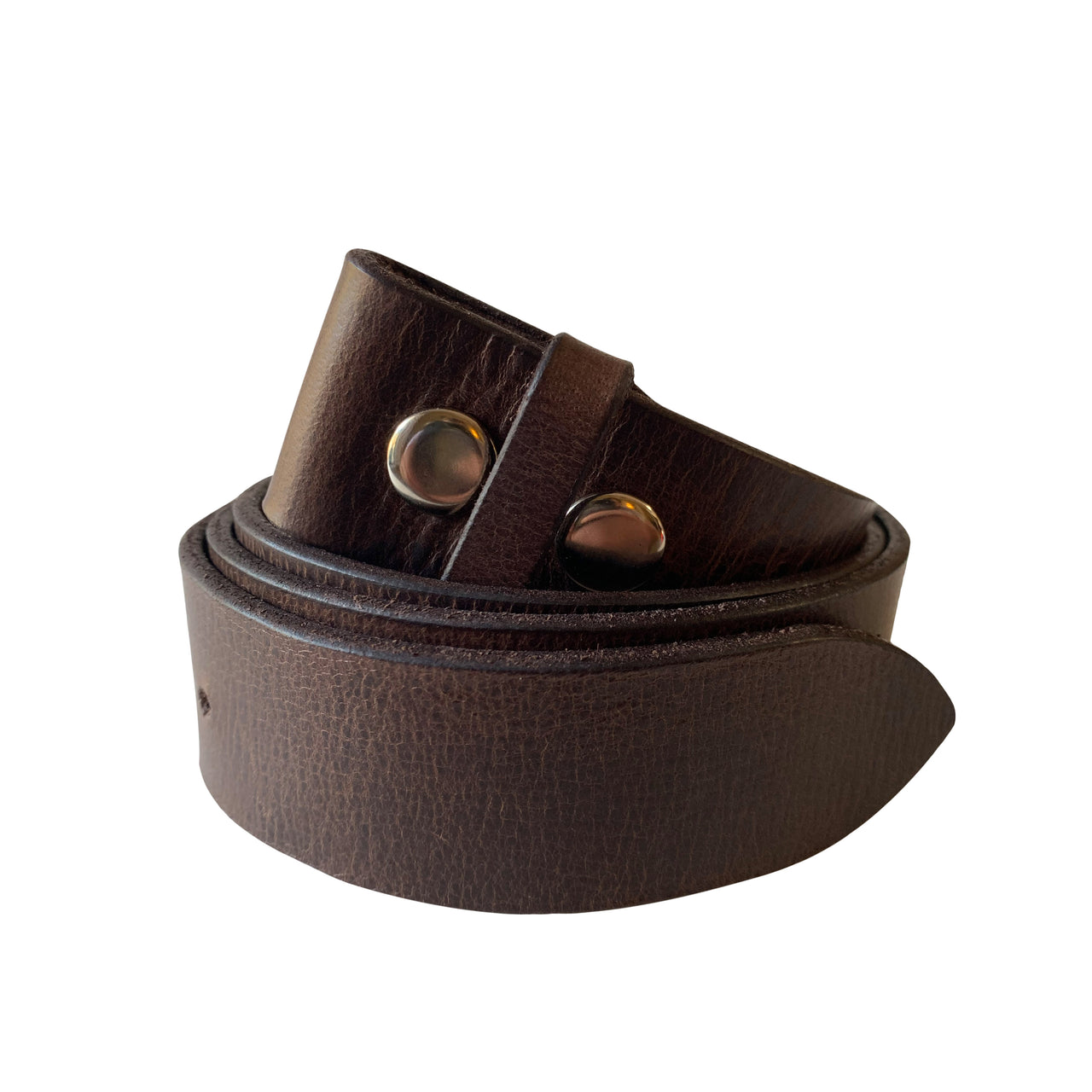 chocolate color textured leather belt